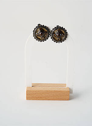 Boucles d’oreilles marron TATA GISELE pour femme