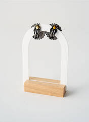 Boucles d’oreilles marron TATA GISELE pour femme seconde vue