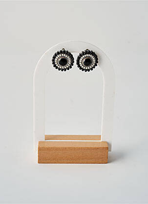 Boucles d’oreilles noir TATA GISELE pour femme