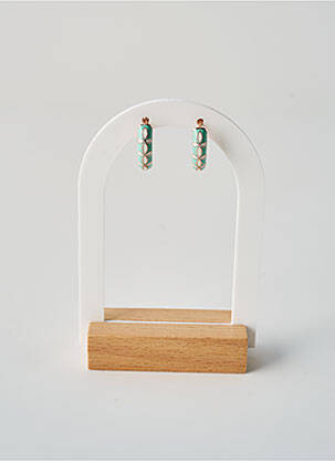 Boucles d’oreilles vert TATA GISELE pour femme