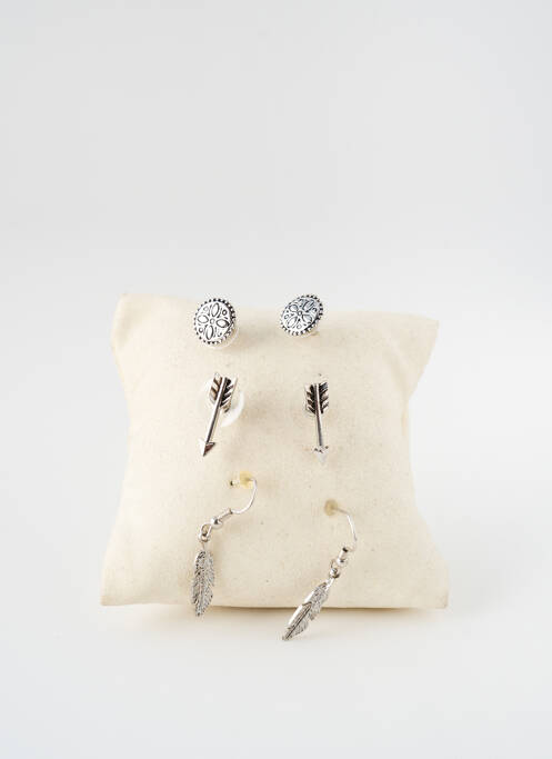 Boucles d’oreilles argent TATA GISELE femme