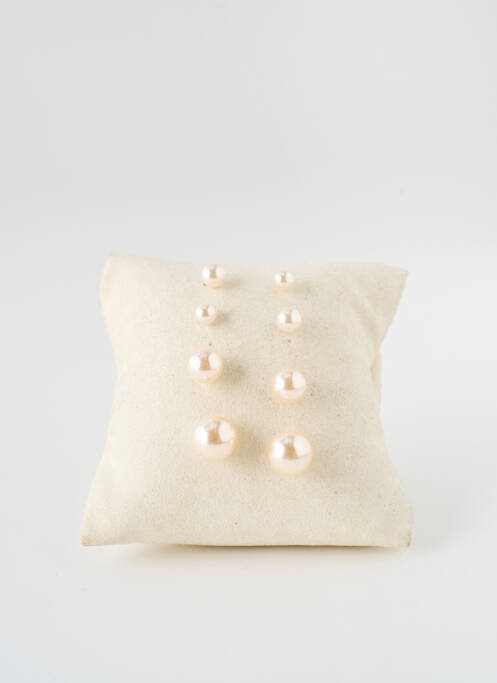 Boucles d’oreilles beige TATA GISELE pour femme