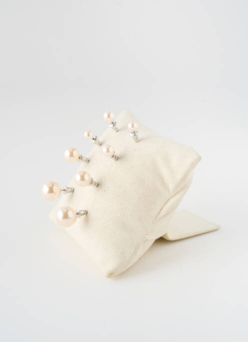 Boucles d’oreilles beige TATA GISELE pour femme