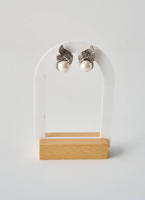 Boucles d’oreilles blanc TATA GISELE pour femme