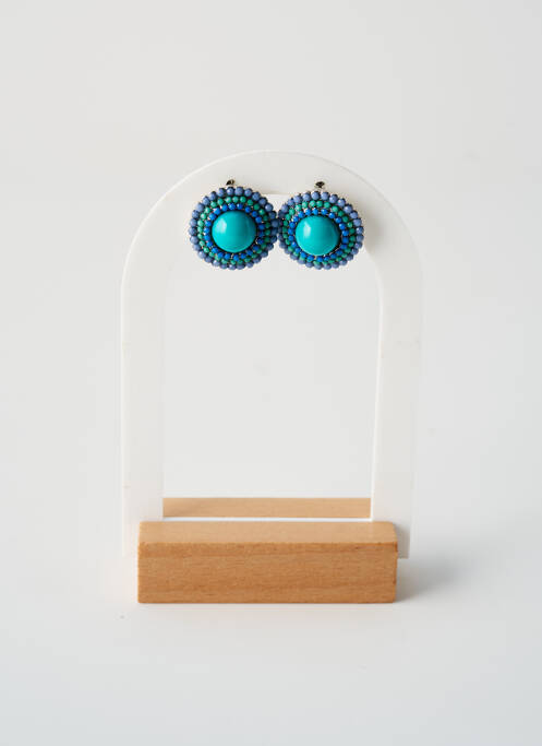 Boucles d’oreilles bleu TATA GISELE pour femme