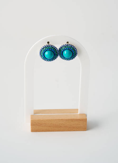 Boucles d’oreilles bleu TATA GISELE pour femme