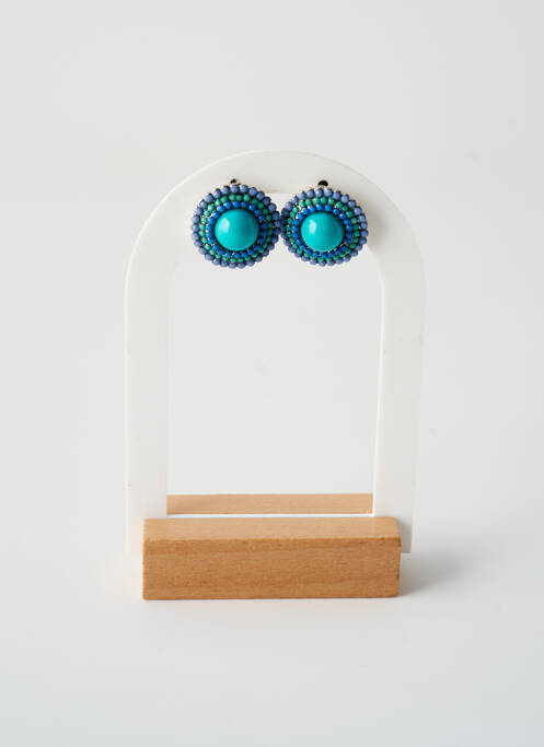 Boucles d’oreilles bleu TATA GISELE pour femme