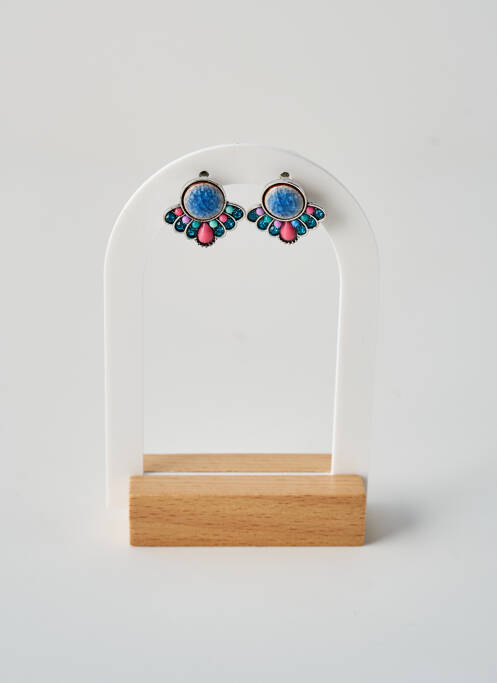 Boucles d’oreilles bleu TATA GISELE pour femme