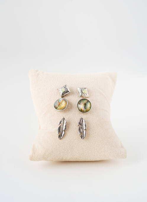 Boucles d’oreilles argent TATA GISELE pour femme