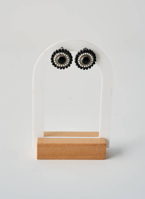 Boucles d’oreilles noir TATA GISELE pour femme