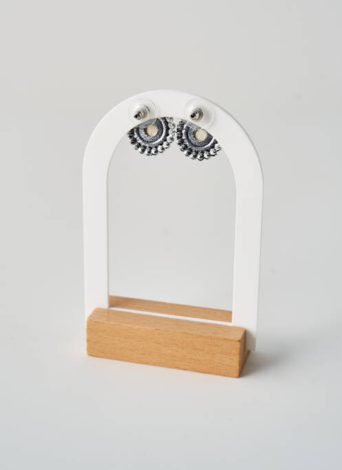 Boucles d’oreilles noir TATA GISELE pour femme