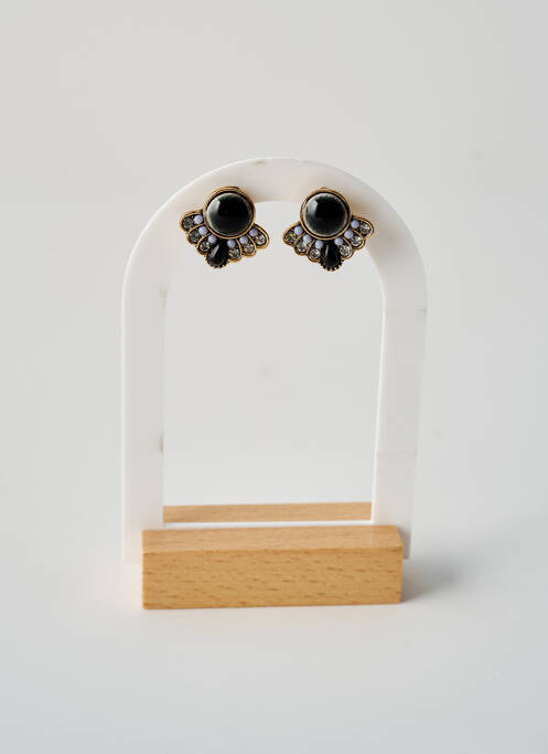 Boucles d’oreilles noir TATA GISELE pour femme