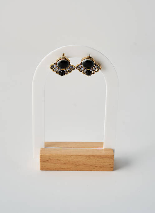 Boucles d’oreilles noir TATA GISELE pour femme
