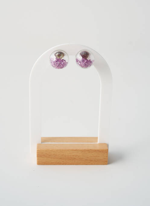 Boucles d’oreilles violet TATA GISELE pour femme