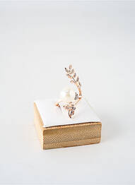 Bague ornement oxyde de zirconium rose TATA GISELE femme