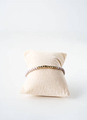 Bracelet ornement perles gris TATA GISELE femme