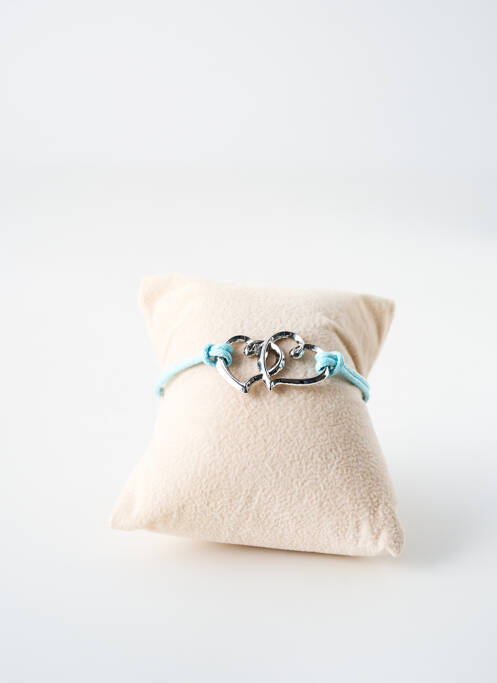 Bracelet fermeture fermoir mousqueton bleu TATA GISELE femme