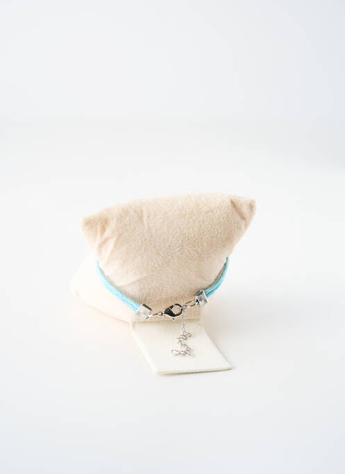 Bracelet fermeture fermoir mousqueton bleu TATA GISELE femme