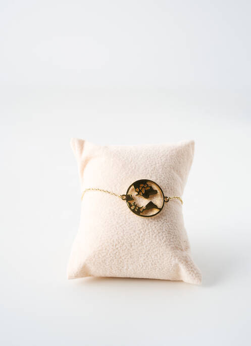 Bracelet fermeture fermoir mousqueton or TATA GISELE femme