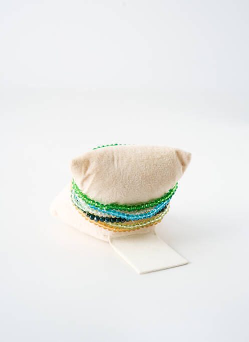 Bracelet ornement perles vert TATA GISELE femme