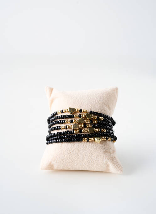 Bracelet ornement perles noir TATA GISELE femme