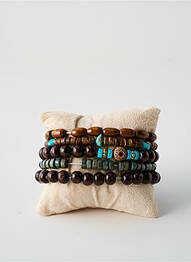 Bracelet bleu TATA GISELE homme