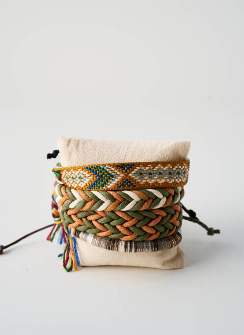 Bracelet vert TATA GISELE pour homme