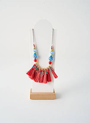 Collier matériaux métal rouge TATA GISELE femme