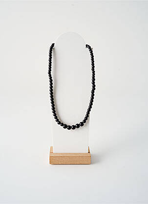 Collier ornement perles noir TATA GISELE femme