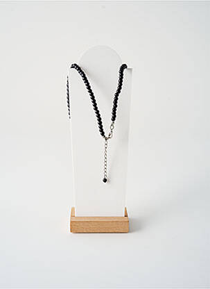 Collier ornement perles noir TATA GISELE femme