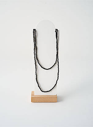 Collier ornement perles noir TATA GISELE femme