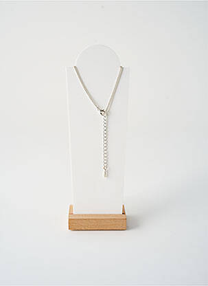 Collier matériaux métal beige TATA GISELE femme