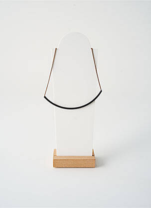 Collier matériaux métal noir TATA GISELE femme