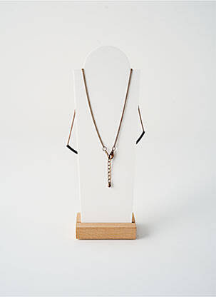 Collier matériaux métal noir TATA GISELE femme