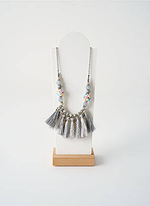 Collier matériaux métal argent TATA GISELE femme