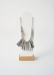 Collier matériaux métal argent TATA GISELE femme