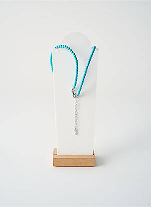 Collier ornement perles bleu TATA GISELE femme