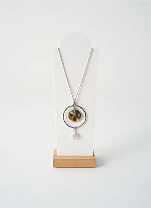 Sautoir argent TATA GISELE pour femme