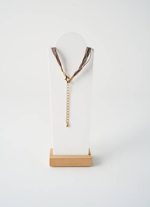 Collier matériaux métal gris TATA GISELE femme