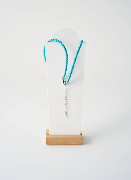 Collier ornement perles bleu TATA GISELE femme