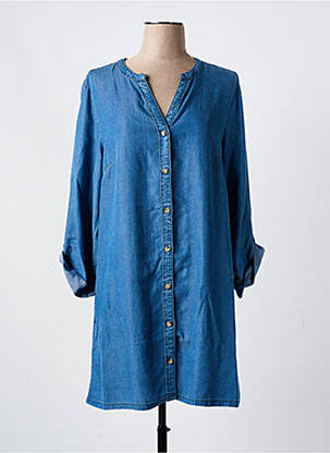 Robe courte manches longues manches longues bleu CREAM femme