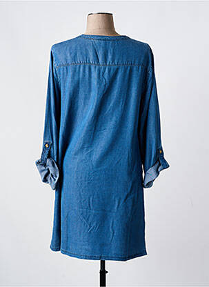 Robe courte manches longues manches longues bleu CREAM femme