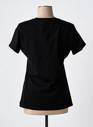 T-shirt sérigraphie avec strass manches courtes noir LIU JO femme