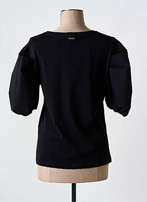 T-shirt manches 3/4 manches 3/4 noir LIU JO femme