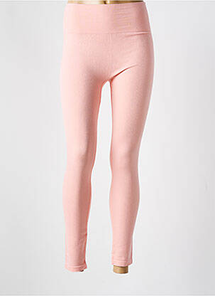Legging tissage jersey taille normale rose LEJABY femme