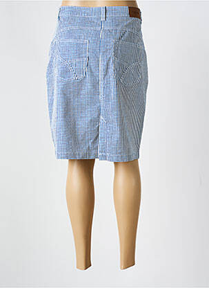 Jupe mi-longue coupe droite bleu CREAM femme