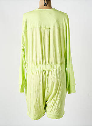 Pyjashort tissage jersey vert MAISON LEJABY femme