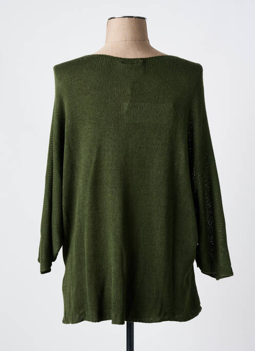 Pull col v manches longues vert CREAM femme