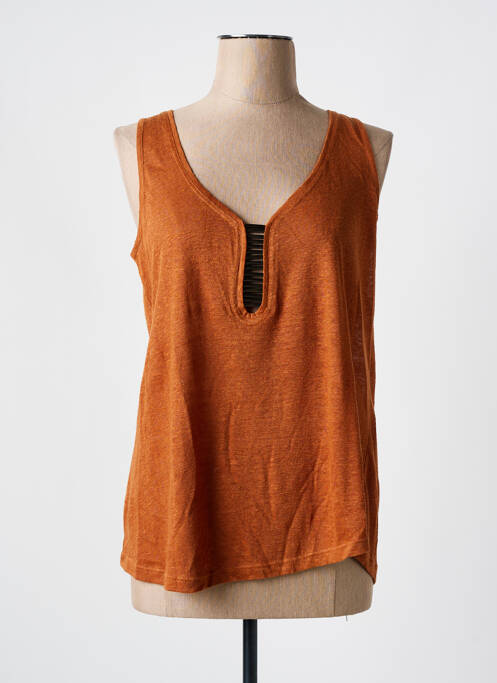 Débardeur marron HOTEL PARTICULIER pour femme