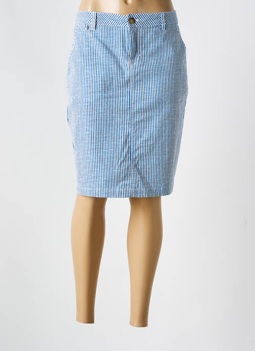 Jupe mi-longue bleu CREAM pour femme